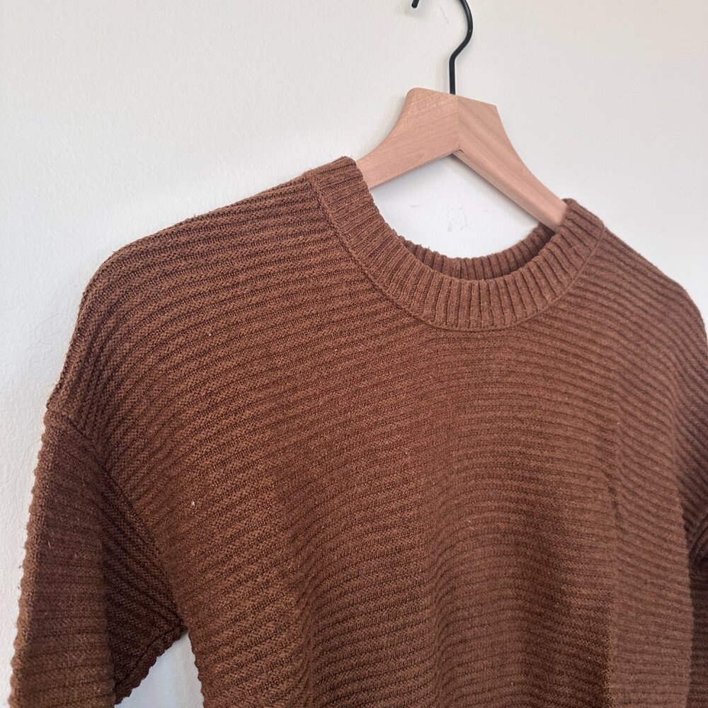 Madewell Button-Back Brown Sweater Size XXS - Picture 4 of 6